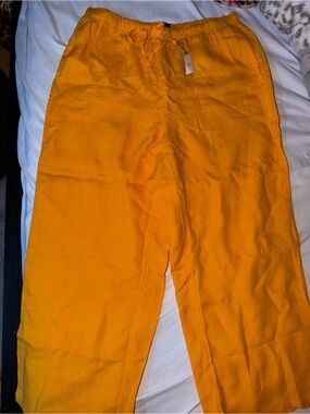 Women’s J Crew Casual Drawstring Pants - Vibrant Orange